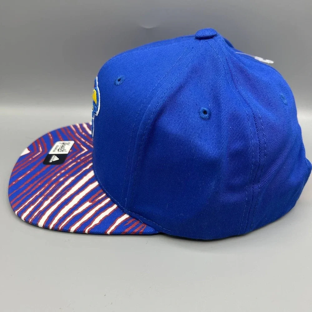 Kansas Jayhawks Hat Youth Blue Embroidered Adidas Snap‎ Back Cap Cotton New